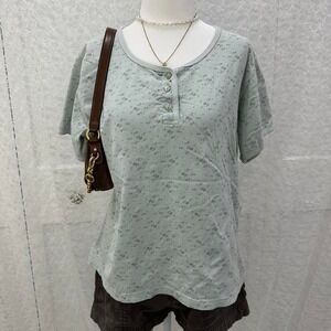 Coquette floral cotton shirt